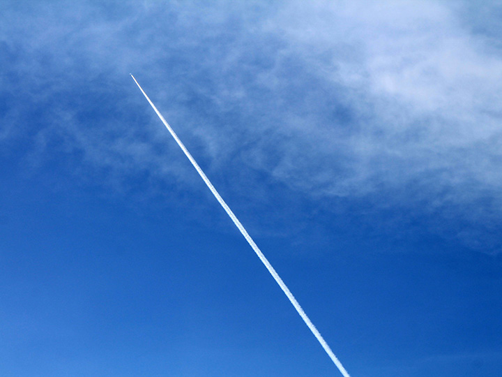 chemtrail cross pattern